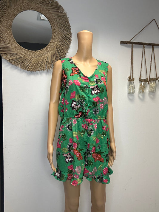 Combi short fleuris